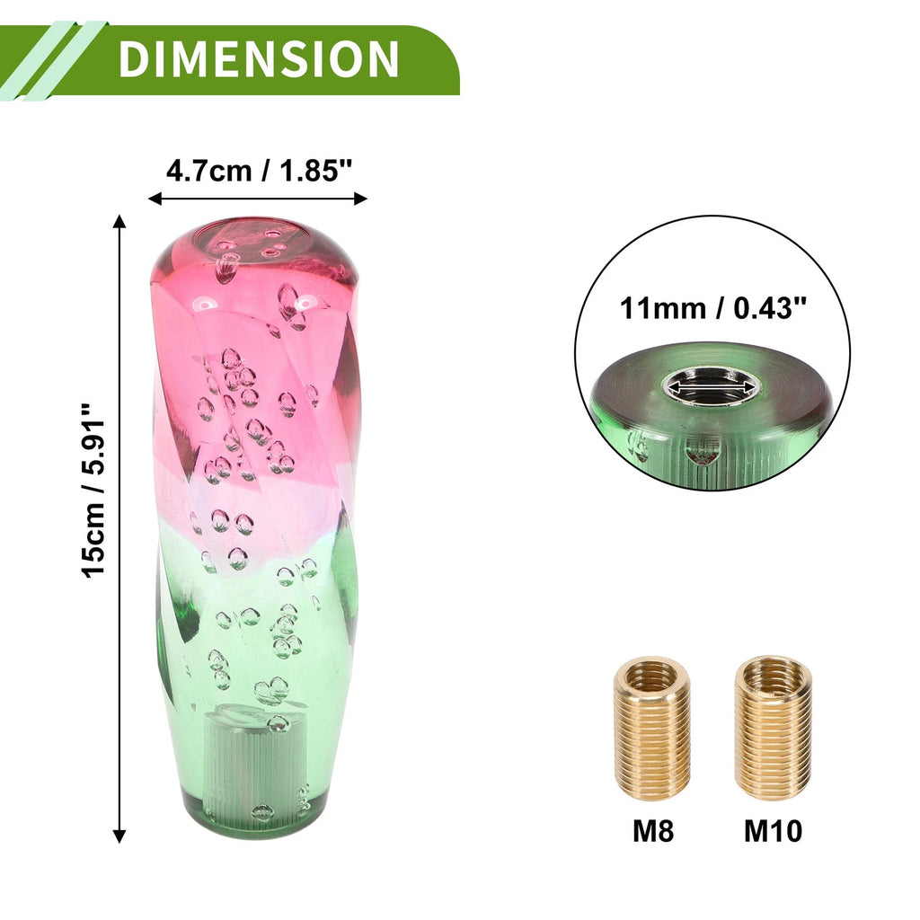 Crystal Shift Knob Set with 2 Adapters for Universal Fit (15cm)