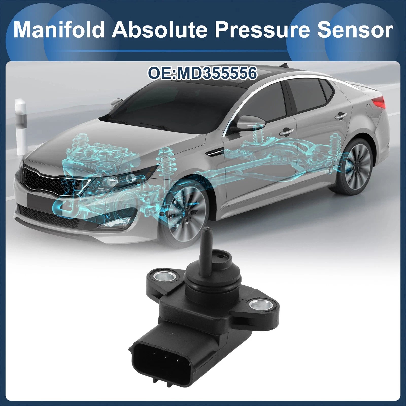 MAP Pressure Sensor OEM Replacement for Mitsubishi Pony (1990–2010)