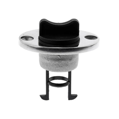 2X Boat Bungs for Transom (Chrome Base, Coarse Thread)
