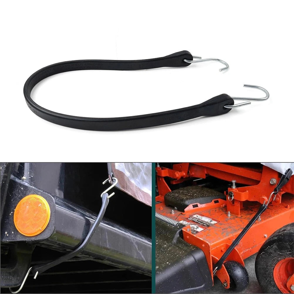 21" 640MM Heavy Duty Rubber Tarp Straps Tie Down Bungee Cords With Hooks Black