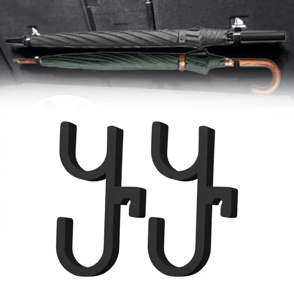 2X Car Umbrella Hooks for Vehicles (No Drilling Required)