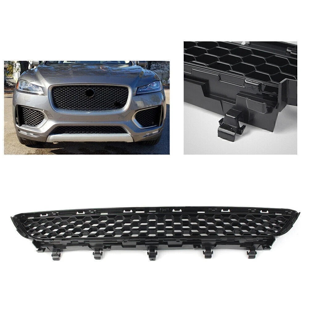 Front Bumper Lower Central Mesh Grille for Jaguar F-Pace (2016–2019)