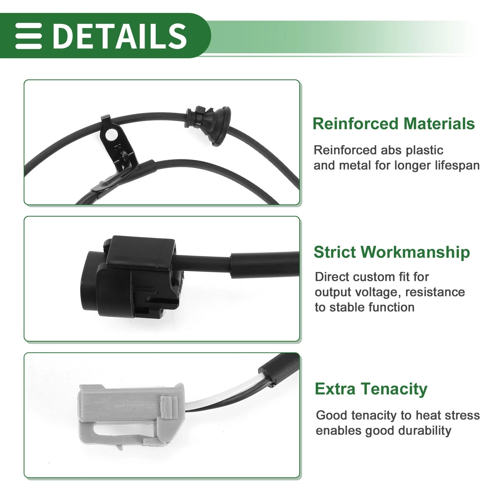 ABS Wheel Speed Sensor Replacement Rear for Toyota Camry Avalon (2012–2017)