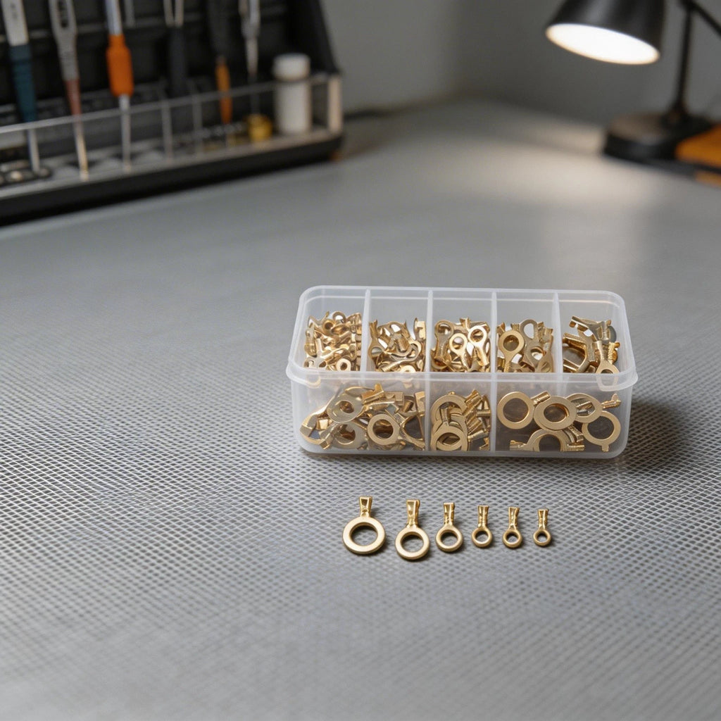 Brass Ring Cable Lug Eye Terminal for DIY Projects