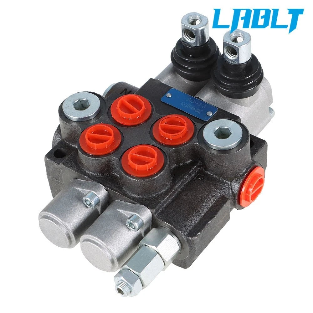 Hydraulic Monoblock Double Acting Control Valve 2 Spool for SAE Ports