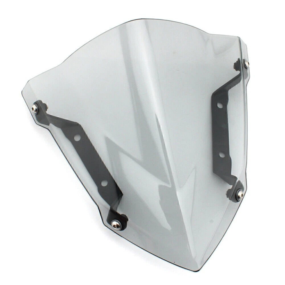 Grey Windshield Windscreens with Bracket for Yamaha MT-09/FZ-09 (2014–2016)