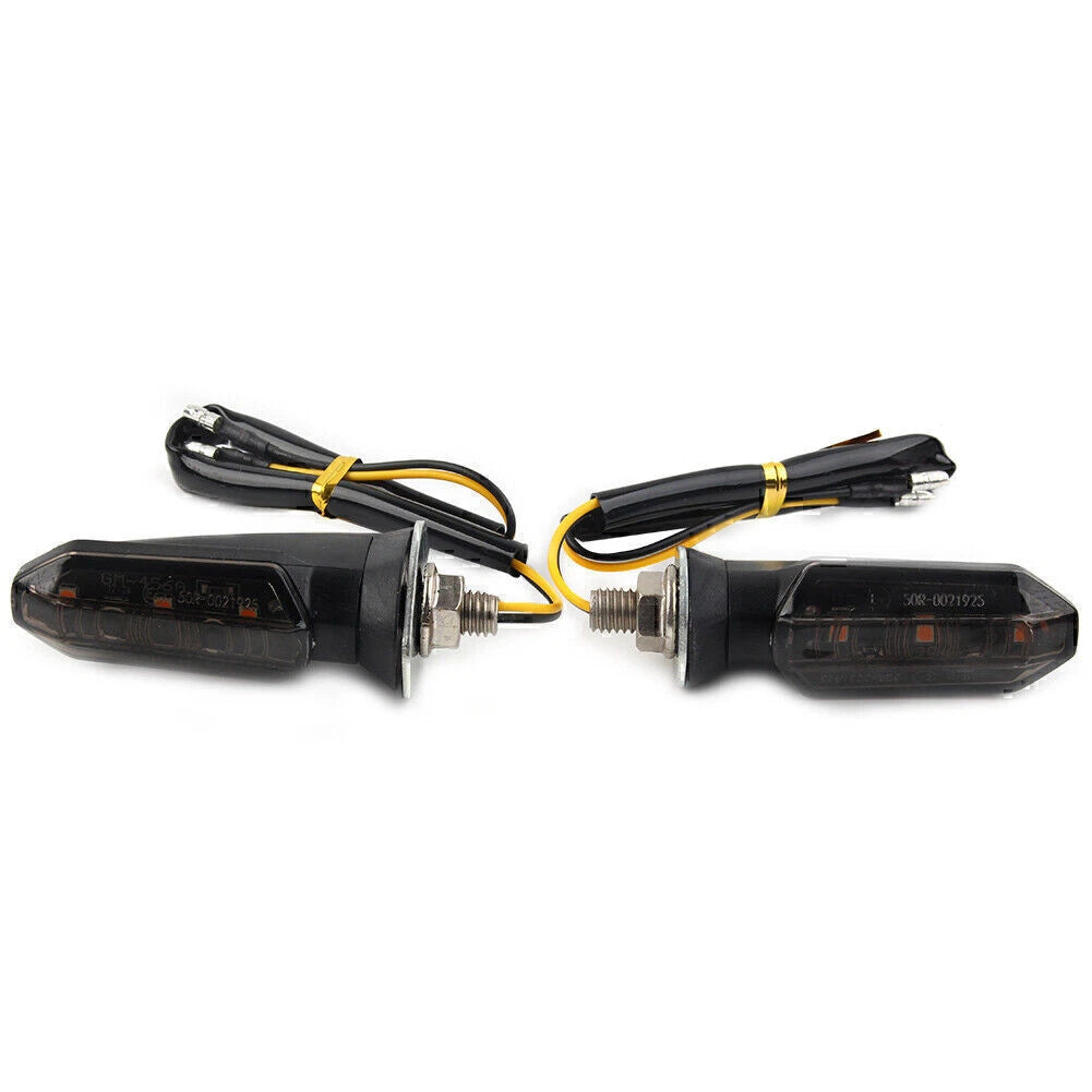 2X Universal Motorcycle LED Turn Signal Indicator Amber Blinker Light