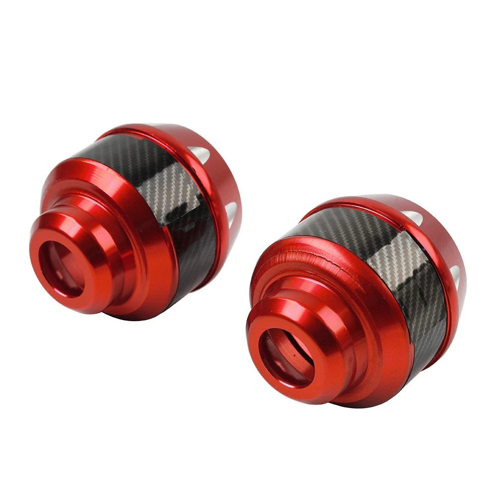 Front Fork Frame Sliders for Motorcycle (Alu, Red)