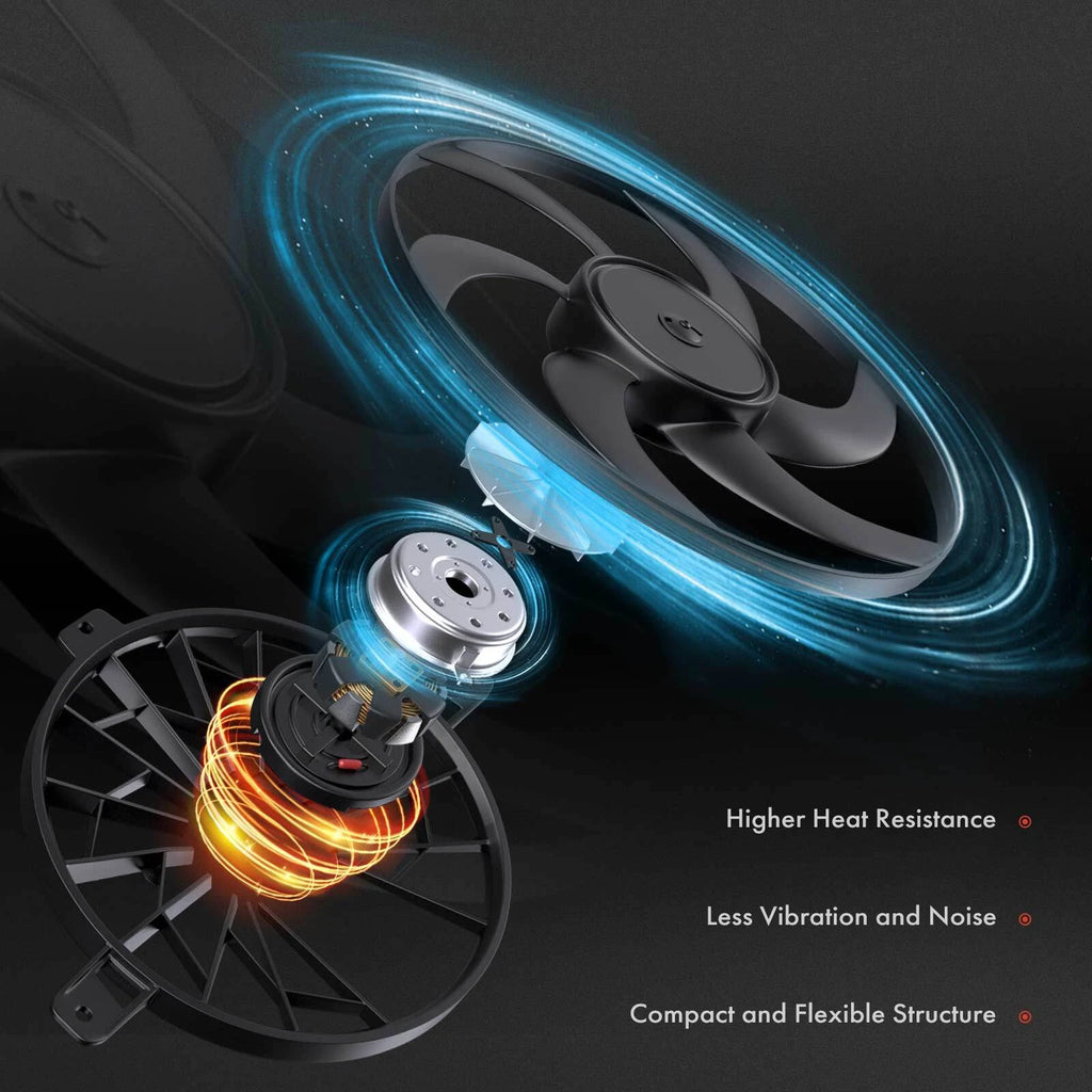 Radiator Cooling Fan with Control Module for VW Golf Jetta Beetle Passat (2000–2023)