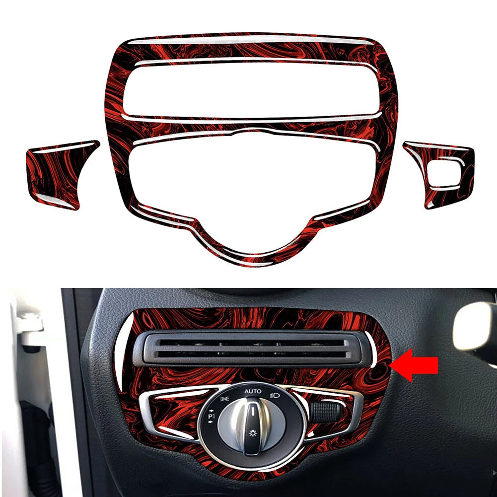 Headlight Switch Cover Set for Mercedes-Benz GLC C Class (2015–2020)