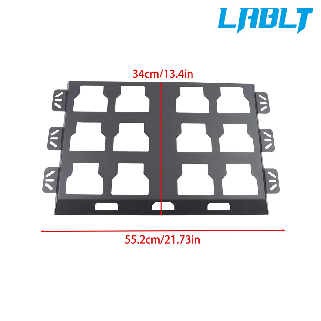 2X Mounting Plate for Organization (100 Lbs, Powder Coat)