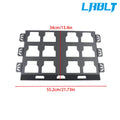 2X Mounting Plate for Organization (100 Lbs, Powder Coat)
