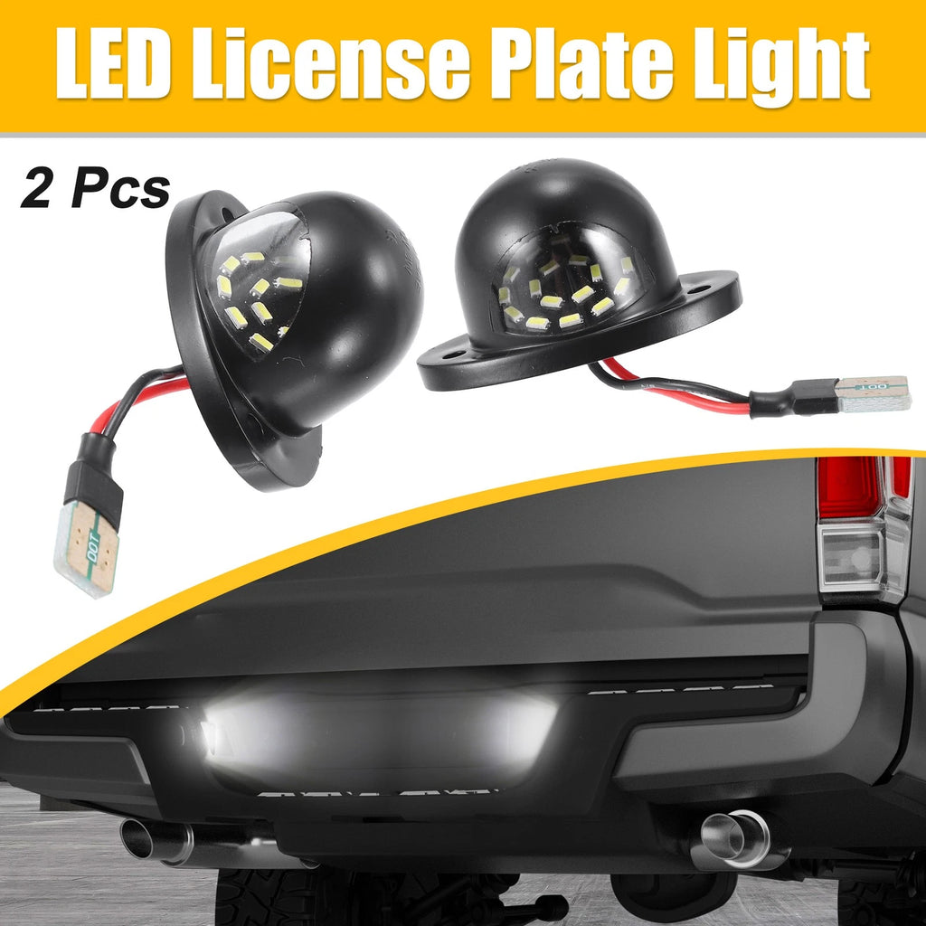 LED License Plate Light Lamp Assembly 2pcs for Dodge Ram 1500 (2002–2008)