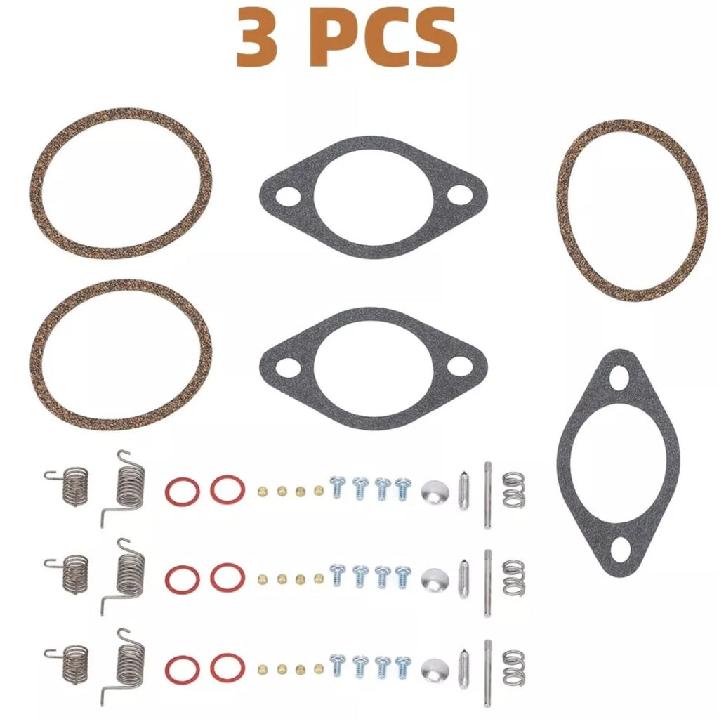 Set of 3 Carburetor Rebuild Kits for Mercury Force 90 95 HP (1990–1995) FK10357 809735A1