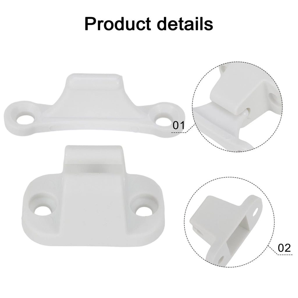 Door Retainer Catch for Elddis Swift Plastic White