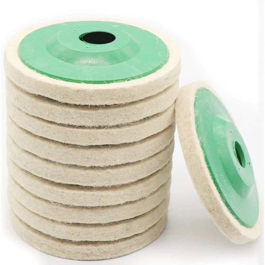 100mm Green Felt Polishing Wheel for Angle Grinder