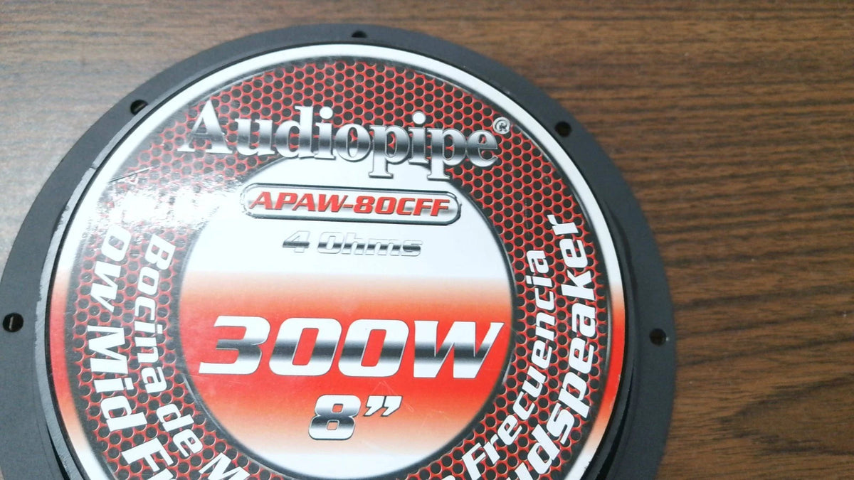 8" 300W 4 Ohm Midrange Speaker for Audiopipe APAW-80CFF