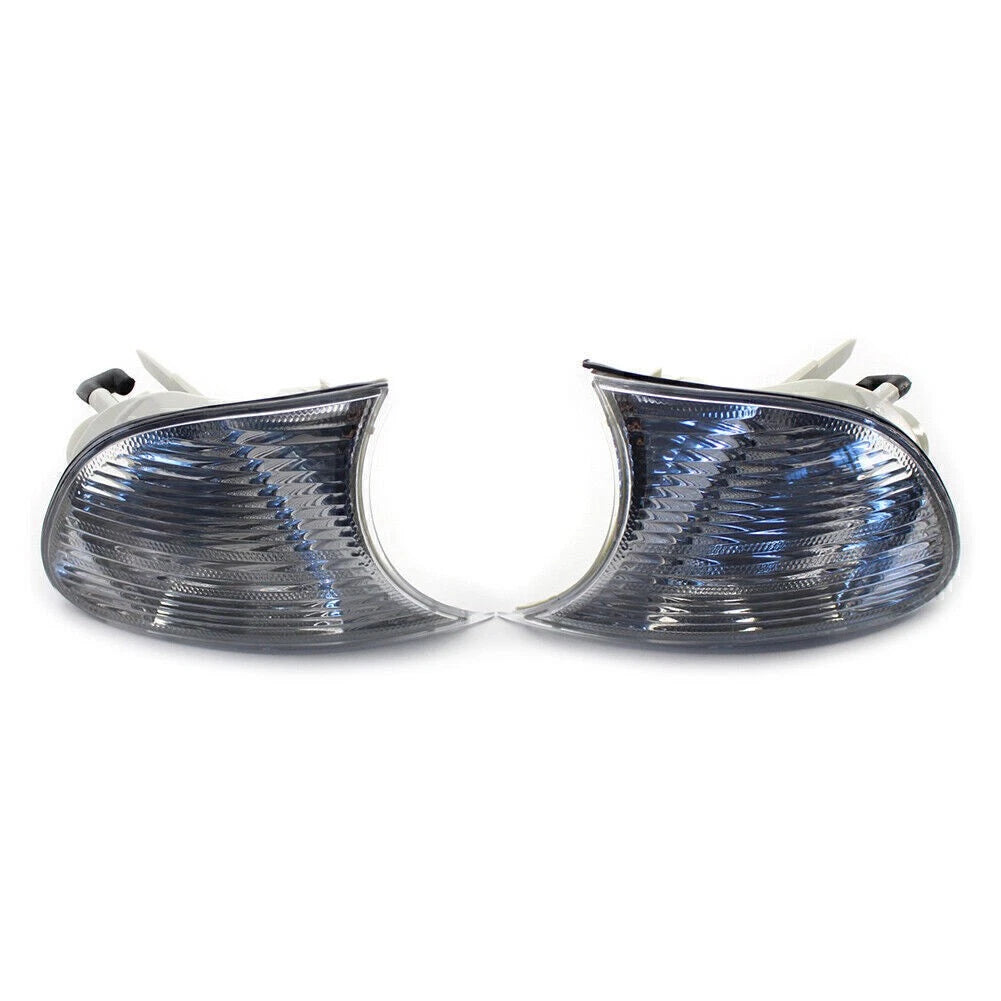 Set of 2 Corner Light Clear Lens for BMW E46 3-Series 2000–2001