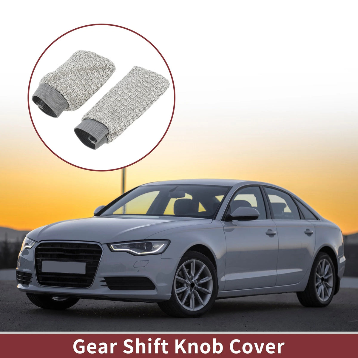Gear Knob Protector & Handbrake Cover for Universal Cars (Gray)