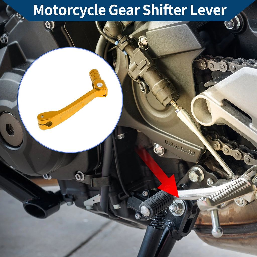 Folding Gear Shifter Lever Replacement for Honda CRF150F (2003–2017) Gold Tone