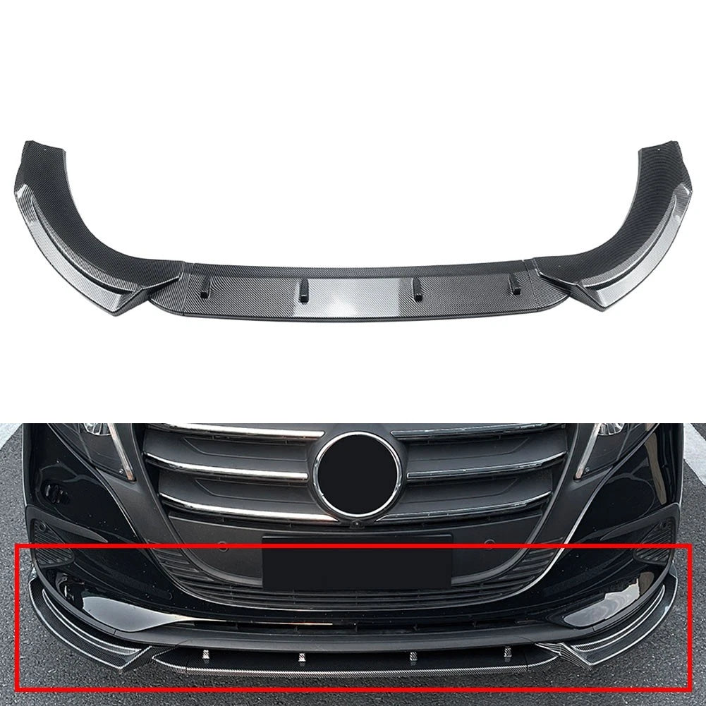 Front Bumper Lip Spoiler for Mercedes-Benz V-Class Vito W447 (2024–2025)