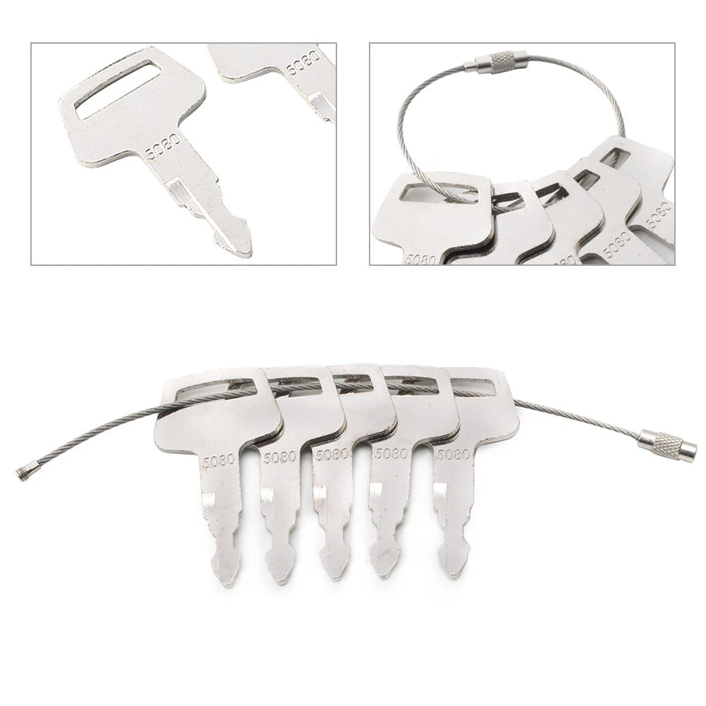 5X Ignition Keys for IHI Excavator (5080)