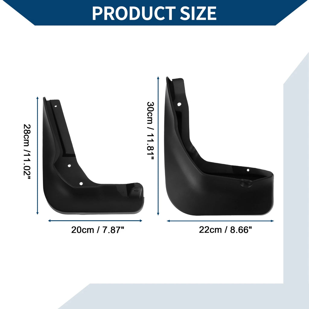 Mud Flaps Splash Guards 1 Set for Mercedes-Benz A-Class Hatchback (2013–2019)
