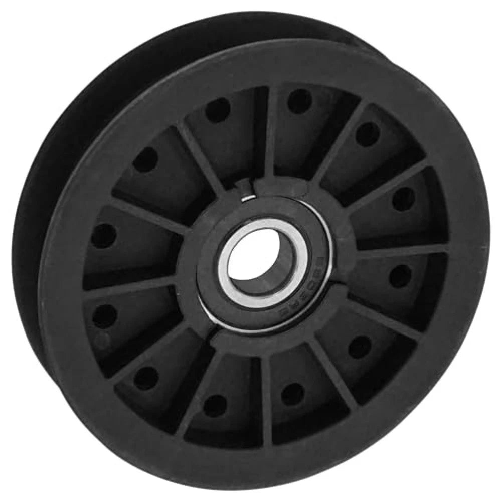 Flat Idler Pulley for Toro Hustler Lawn Mowers (Plastic Replacement Part)