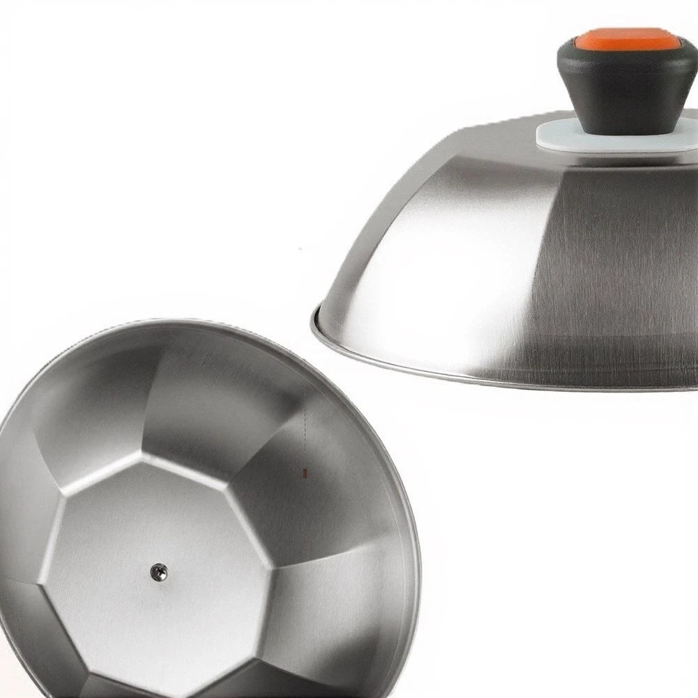 Stainless Steel Steak Lid for Grilling Heat Retention