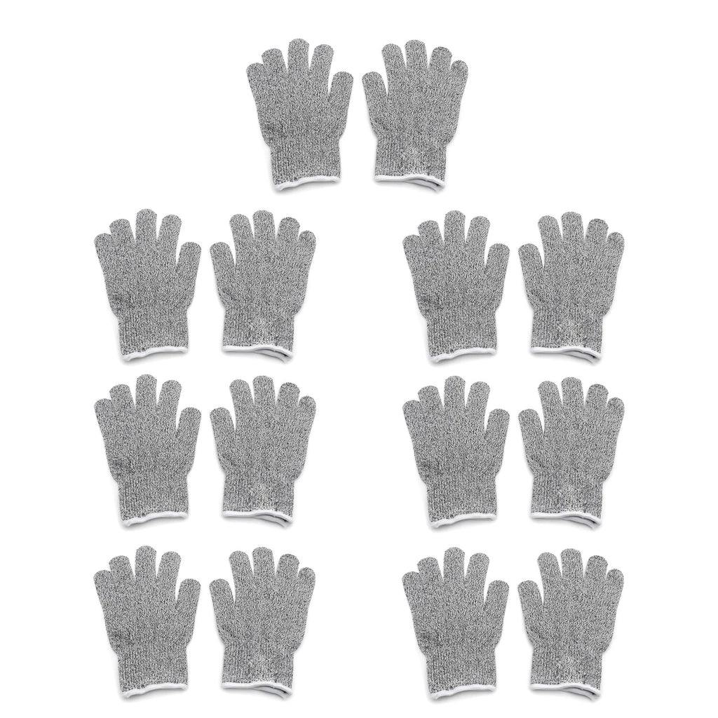 Set of 7 Cut Resistant Working Gloves Level 5 Protection