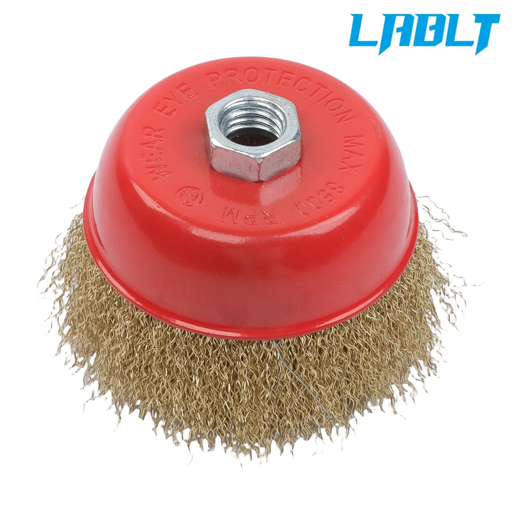6 Pack 4" Wire Cup Brush for Angle Grinders (Fits 5/8" Arbor)