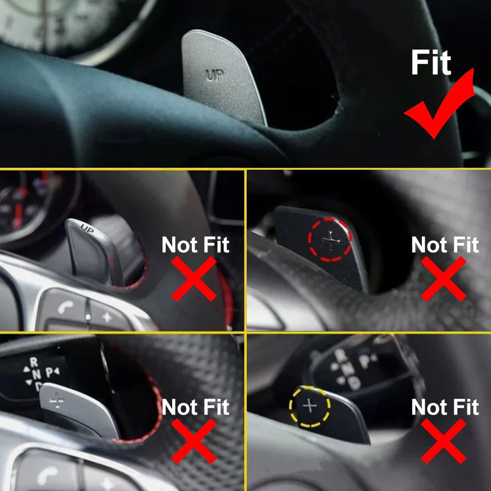 Steering Wheel Shift Paddle Extension for Mercedes Benz A C E CLA Class (2013–2020)