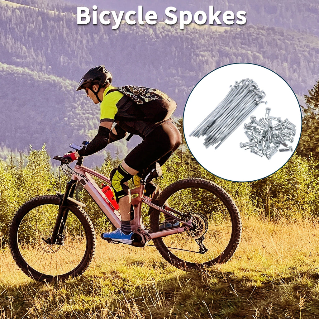 Bicycle Spokes Nipple Set 76mm Steel Galvanized for Universal (Universal)
