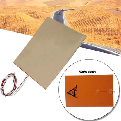 1pc Heater Pad for 3D Printer (20x30cm) Silica Gel Rubber 220V 750W