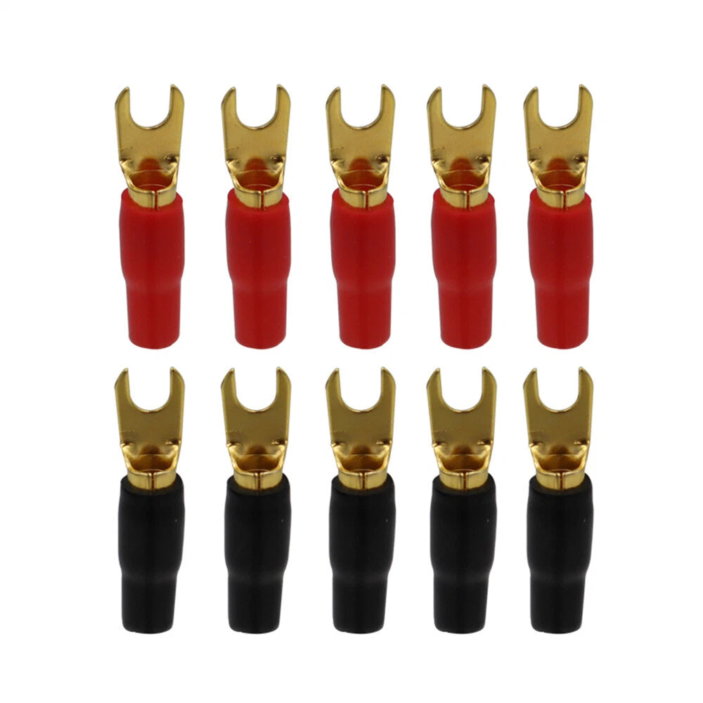 5 Pair Car Audio Speaker Wire Connector Adapter 8GA Terminal Spade Terminals Kit