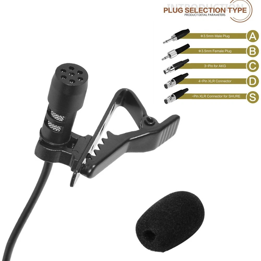 Microphone Portable Lavalier for Lecturers with Cover