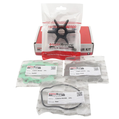 Outboard Water Pump Impeller Repair Kit for Suzuki DF25 (2003–2023)