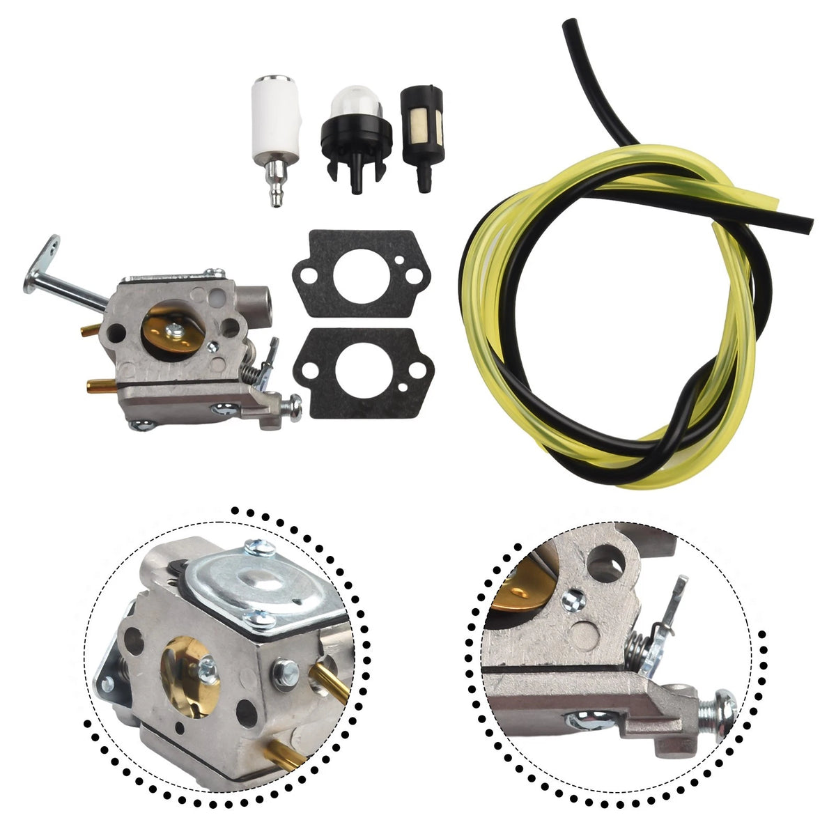 Carburetor for Homelite 33cc 3314 Chainsaw (Walbro WT-673)