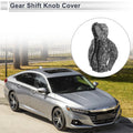 Gear Shift Knob Cover for Car (3D Printed, Grey, Vertical Lines)