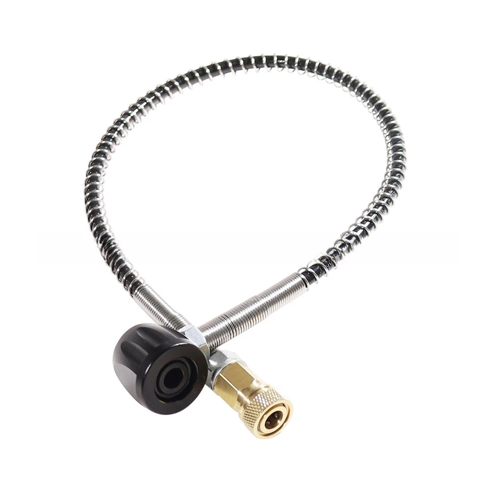 50cm Smooth-Air Diving Hose M10x1 Black DIN Connector 5000psi