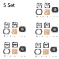 Set of 5 Carburetor Diaphragm Kit for Walbro K22-HDA (Chainsaw)