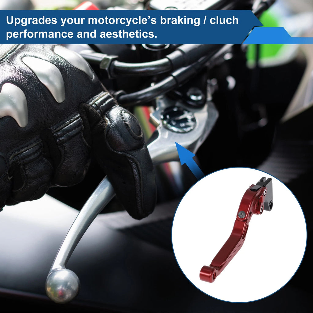 Adjustable Brake Clutch Levers for Honda CBR600RR (2007–2016) Solid Red