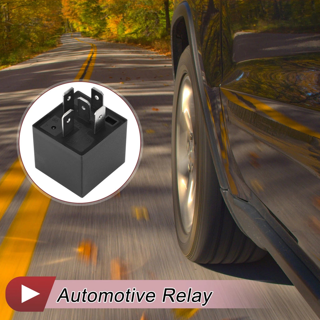 Power Window Relay 5 Pins Replacement for Audi VW BMW (12V 30/40A)