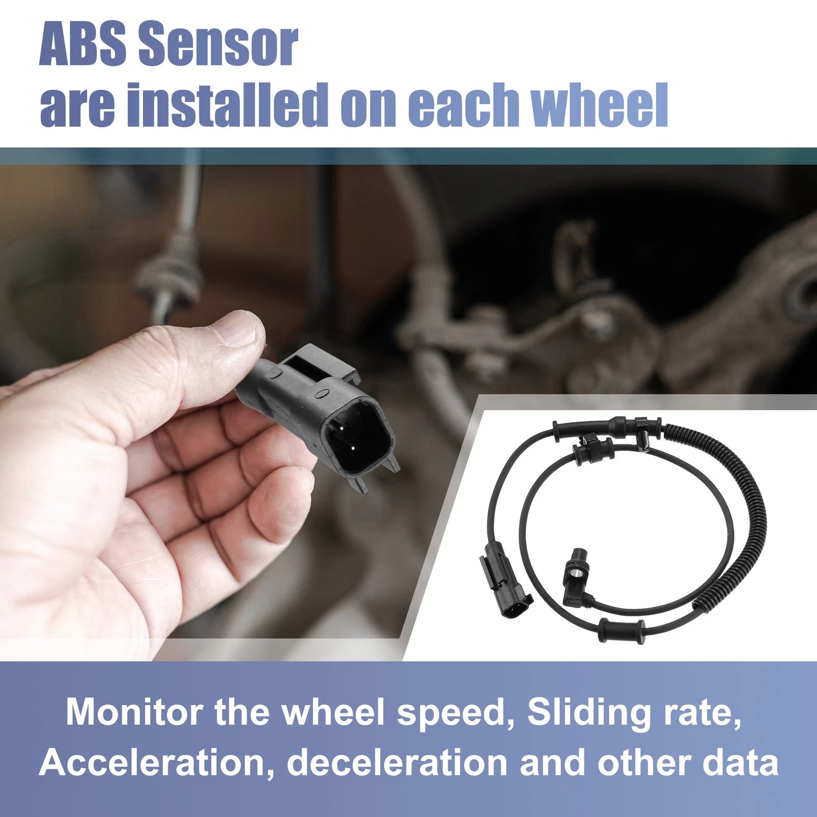 ABS Wheel Speed Sensor 68060333AA for Dodge Ram 1500 (2010–2018)