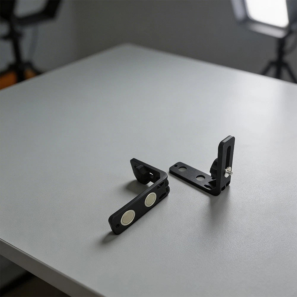 Wall Mount Magnetic L Bracket for Level Tools (5/8 inch, 1/4 inch Thread)