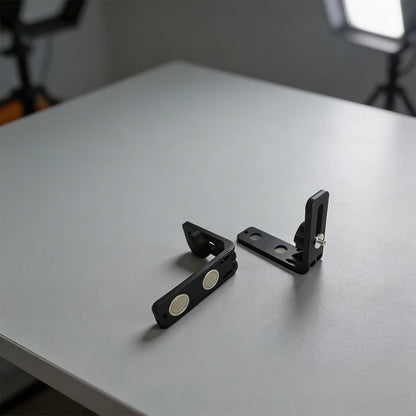 Wall Mount Magnetic L Bracket for Level Tools (5/8 inch, 1/4 inch Thread)