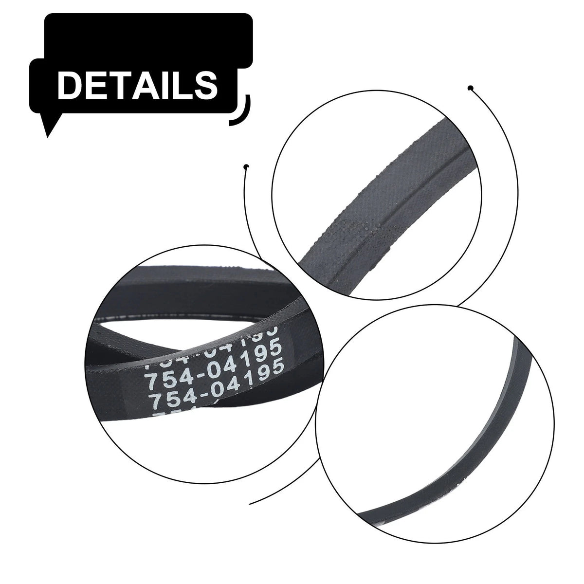 Spare Belt for Snowblower and Lawn Mower (Multi-Purpose Compatibility)