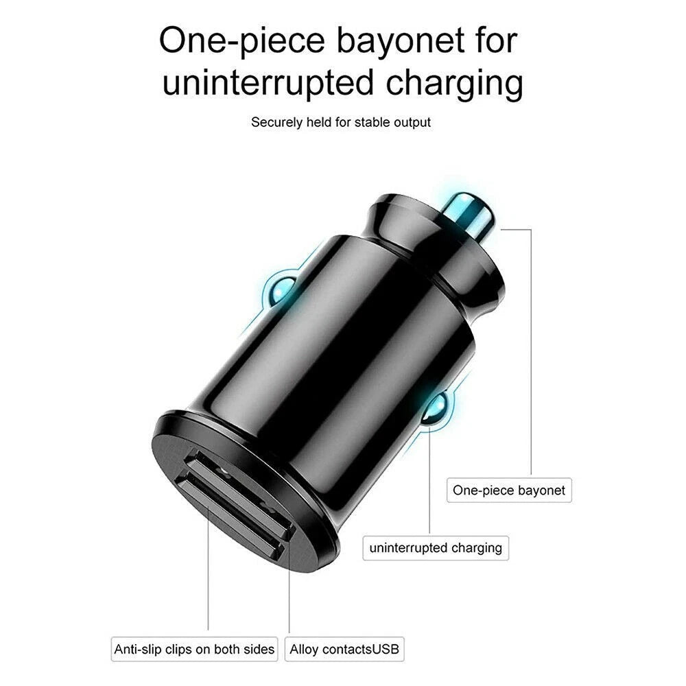 Dual USB Car Charger for Universal Devices