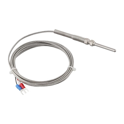 Set of 1 Thermocouple Probe Sensor 3/8 NPT Stainless Steel Braid