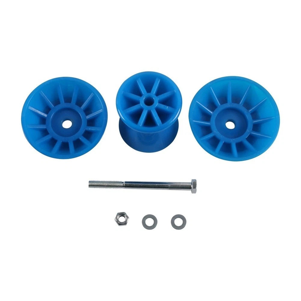 4 Inch Blue PU Bow Bell Roller Assembly for Boat Trailers